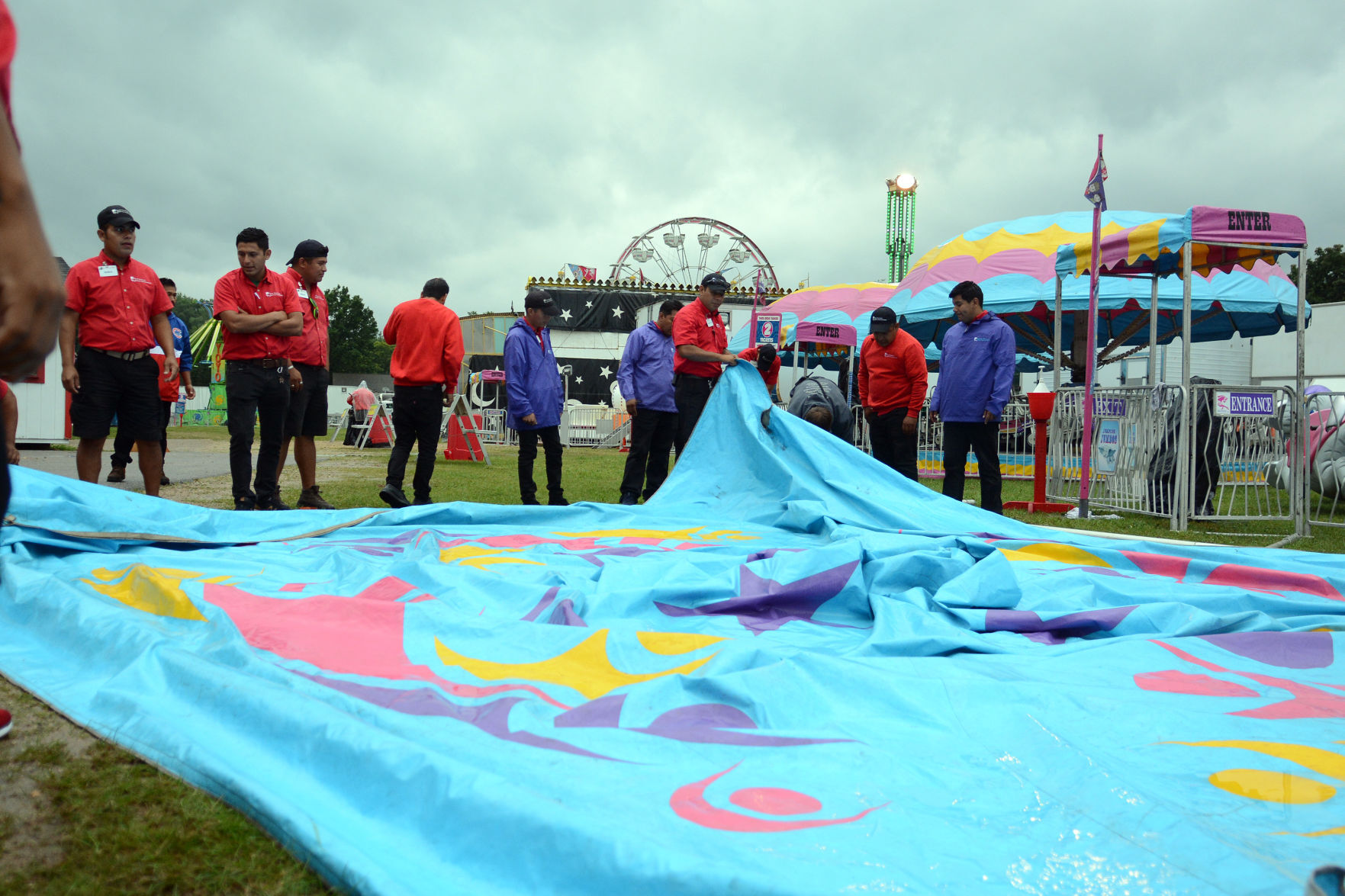 Storm damage at Sauk County Fair